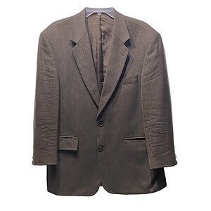 RBM Blazer Virgin Wool Vintage Brown Tweed Made in Africa 44